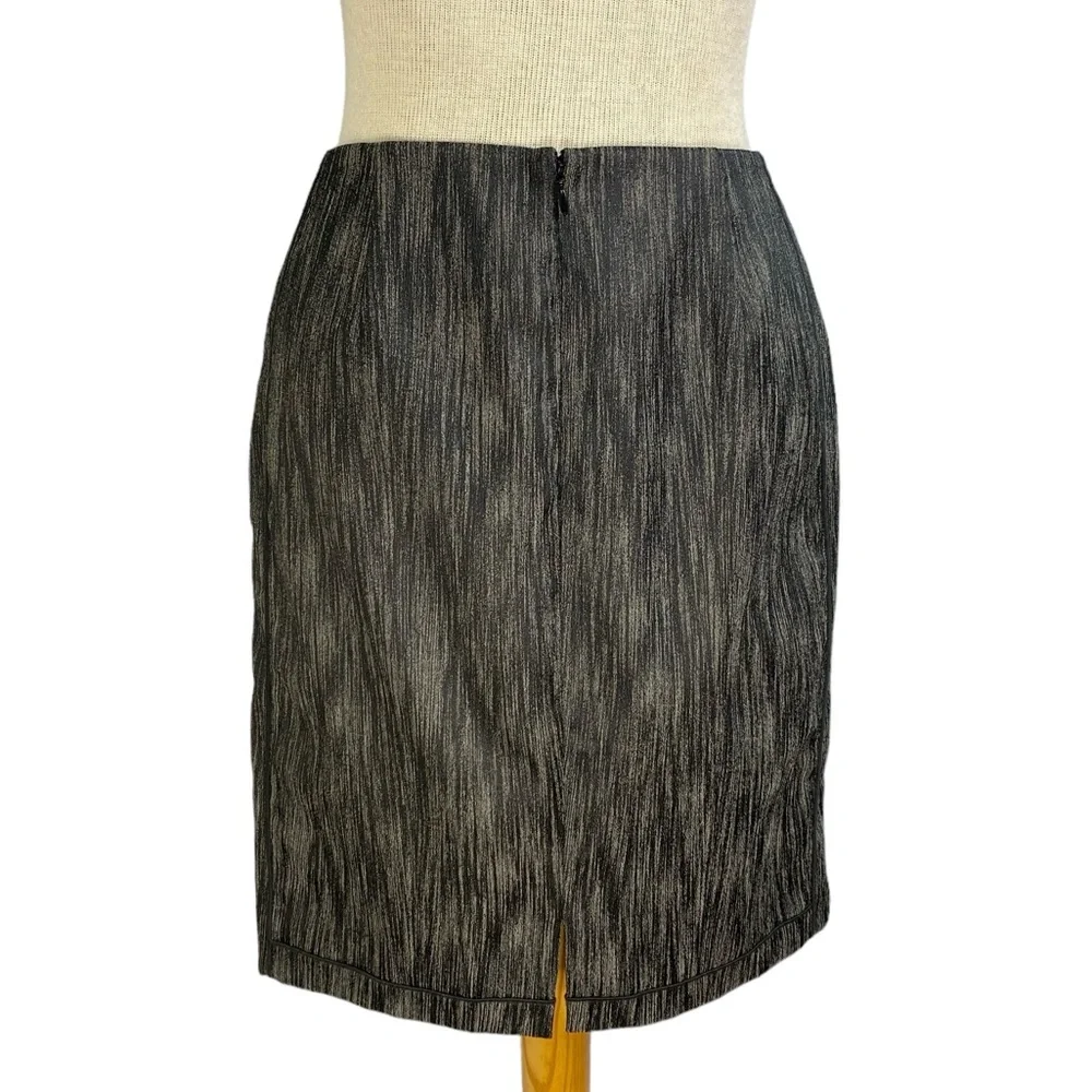 Worth 2 Gray and Black Pencil Skirt